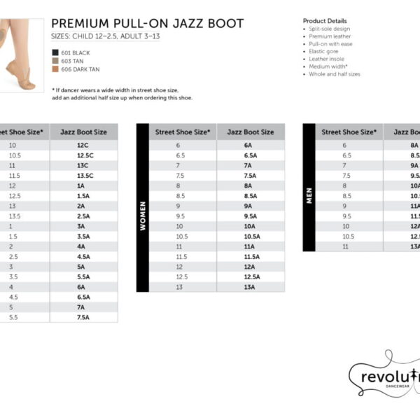 Premium Pull-On Jazz Boot